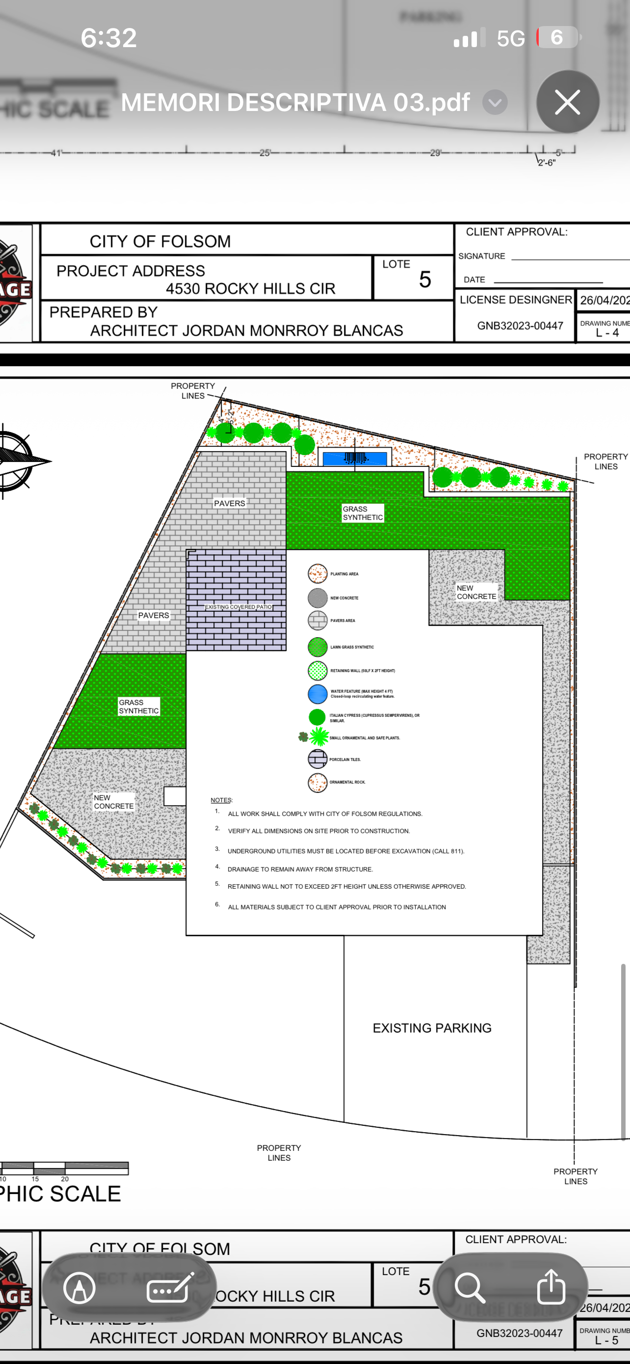 Landscape plan