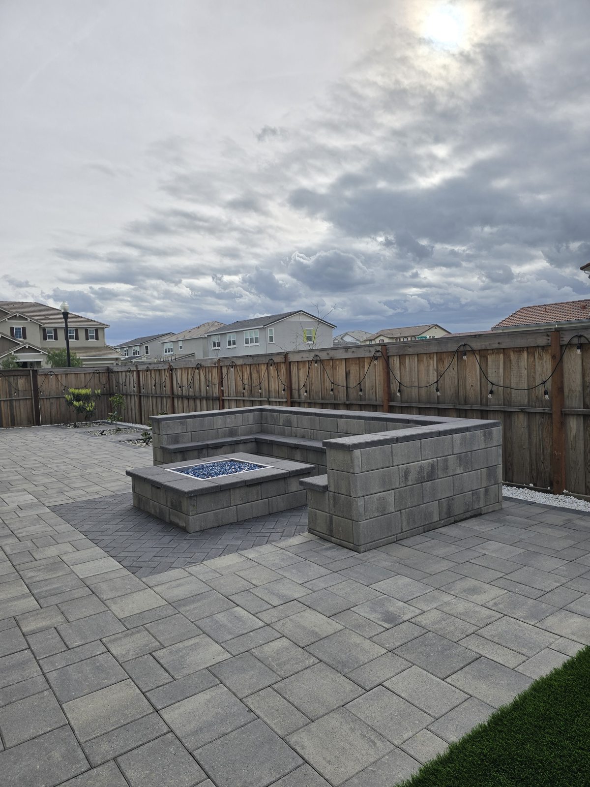 Custom paver patio