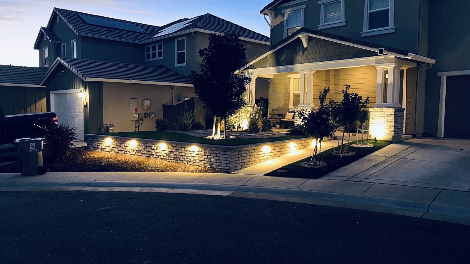 Low-voltage outdoor lighting