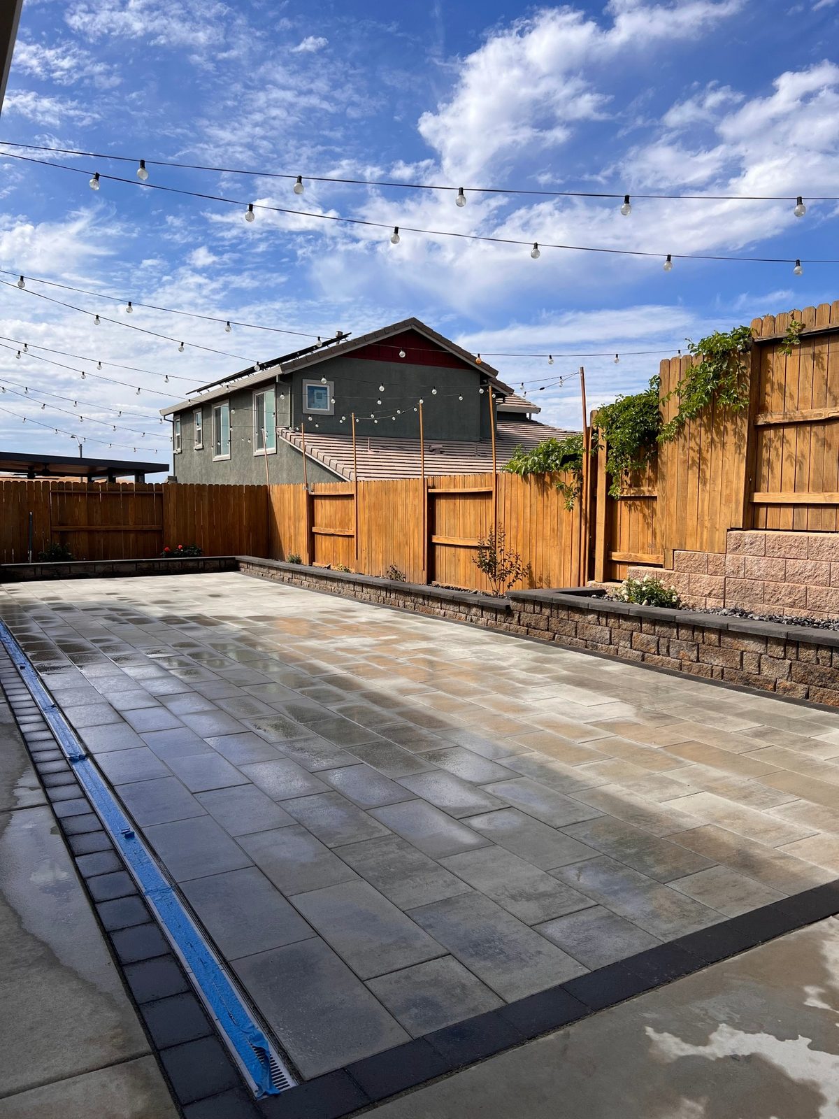 Front yard paver project in Sacramento