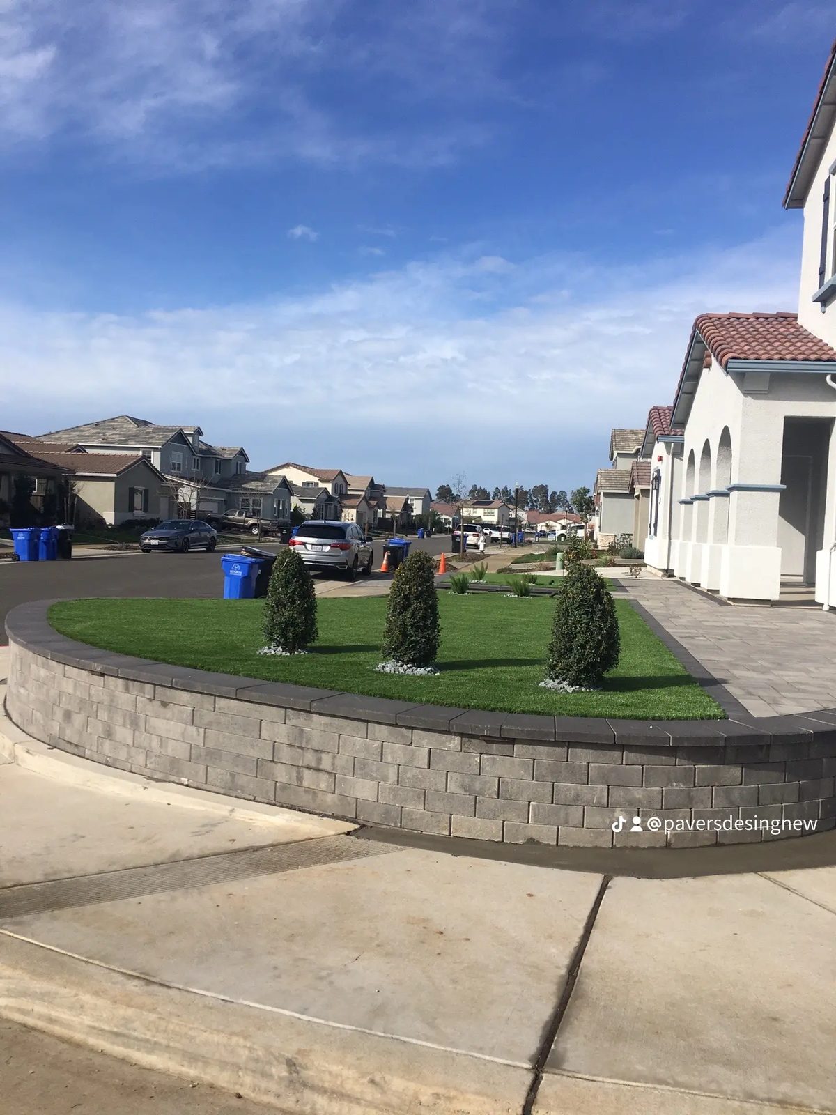 Synthetic turf installation